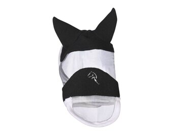HKM Hobby Horse Vliegenmasker met Neus - Zwart