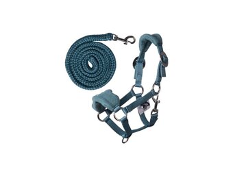 HKM Hobby Horse Halster Fleece - Turquoise