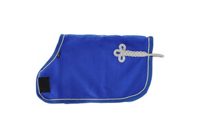 QHP Fleecedeken Hobby Horse - Kobalt Blauw