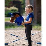QHP Fleecedeken Hobby Horse - Kobalt Blauw
