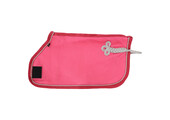 QHP Fleecedeken Hobby Horse - Fuchsia