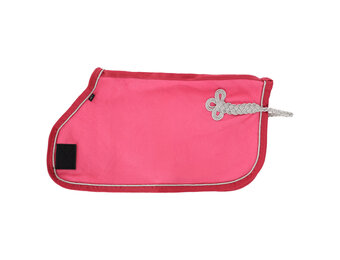 QHP Fleecedeken Hobby Horse - Fuchsia