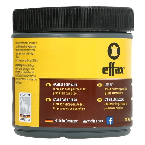 Effax Ledervet Zwart - 500 ml