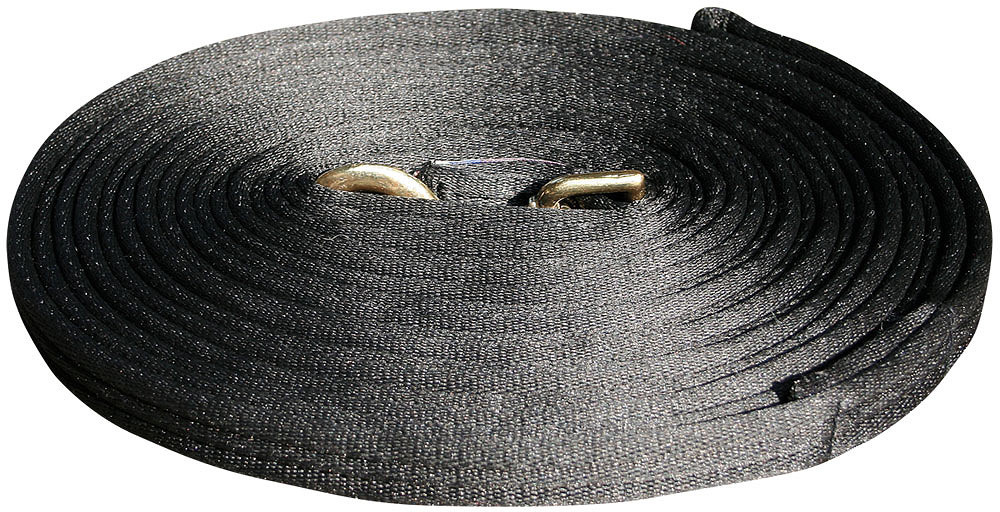 Harry's Horse Longeerlijn Soft 8 Meter - Zwart