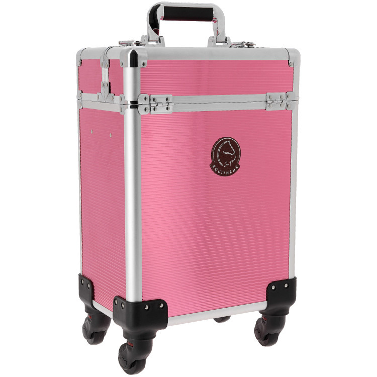 Equithème Poetskoffer op wielen Je t'aime - Roze