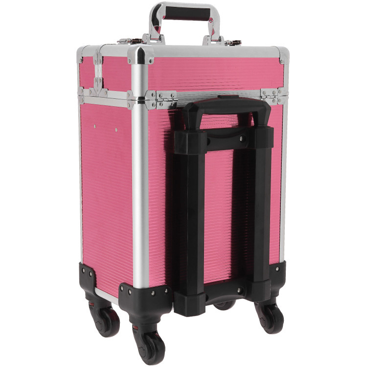 Equithème Poetskoffer op wielen Je t'aime - Roze