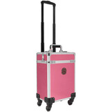 Equithème Poetskoffer op wielen Je t'aime - Roze