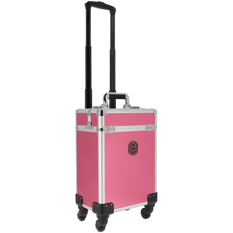 Equithème Poetskoffer op wielen Je t'aime - Roze