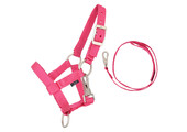 QHP Halsterset Hobby Horse - Fuchsia