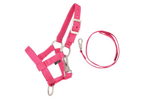 QHP Halsterset Hobby Horse - Fuchsia