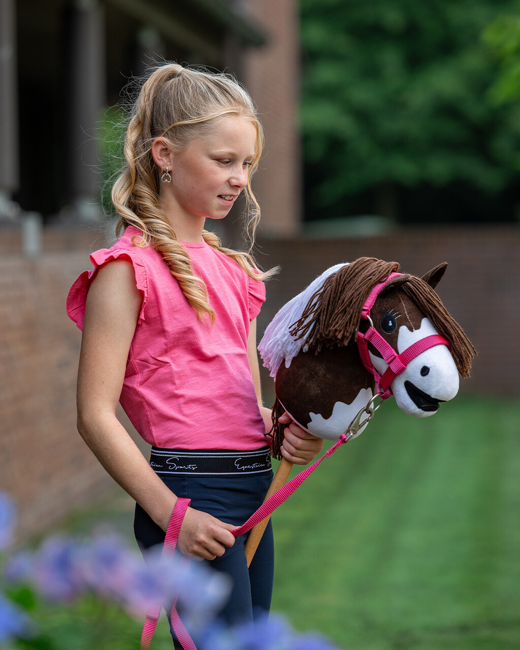 QHP Halsterset Hobby Horse - Fuchsia