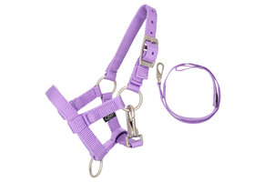 QHP Halsterset Hobby Horse - Lila