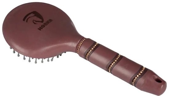 Horka Staart en Manen Borstel Diamant - Zwart Rosegold
