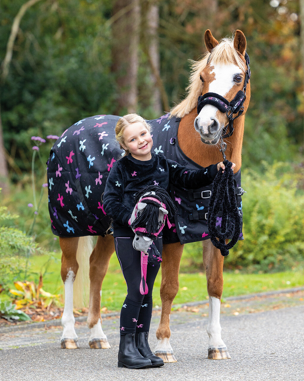 QHP Kniekous Gift Box Isalyn Set van 2 - Unicorn Dream
