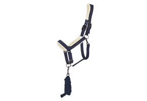 QHP Halsterset Sension Soft - Navy
