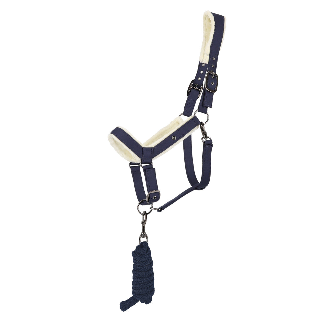 QHP Halsterset Sension Soft - Navy