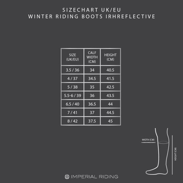 Imperial Riding Winterrijlaarzen IRH reflective - Zwart