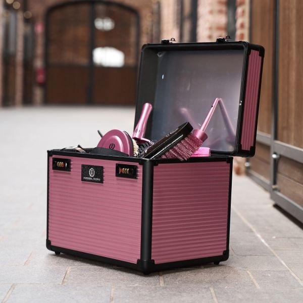 Imperial Riding Grooming Box IRHShiny - Dark Mauve