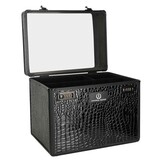 Imperial Riding Grooming Box IRHShiny - Black Black Croco