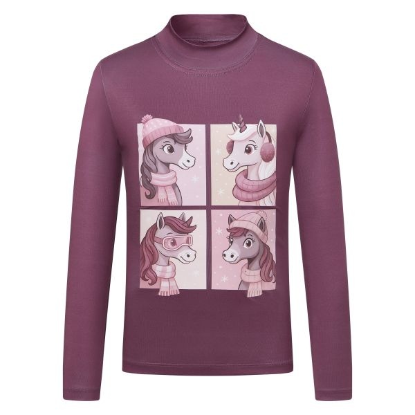 Imperial Riding KIDS Top IRHEnjoy Frosty - Dark Mauve