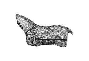 Horka Anti Vliegendeken Met Hals - Zebra