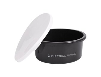Imperial Riding Voerbak met deksel 2L IRHBasic - Black