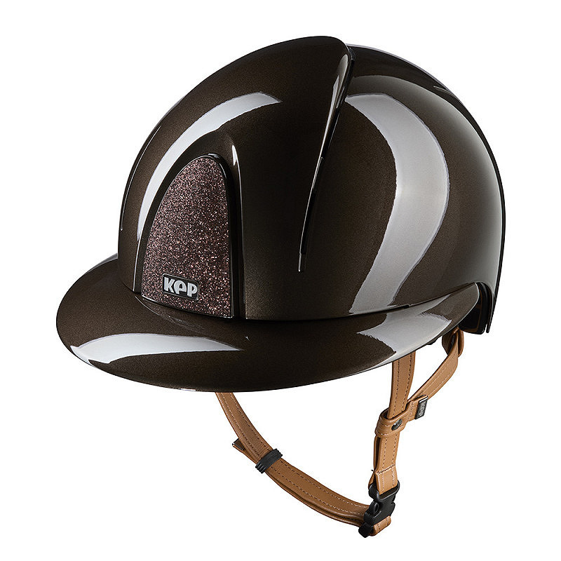 KEP NOVA Metal Polish Star polo Beige chinstrap Bruin - Schaalmaat M (51-58)