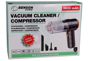 Benson 2-in-1 Stofzuiger en Compressor Mini