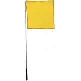 Hippo-Tonic Ethologisch Trainingsstok met Vlag - Geel