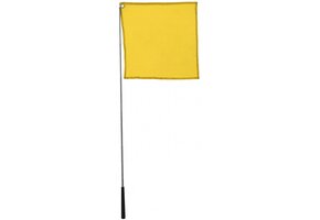 Hippo-Tonic Ethologisch Trainingsstok met Vlag - Geel