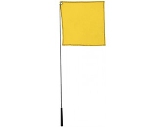 Hippo-Tonic Ethologisch Trainingsstok met Vlag - Geel