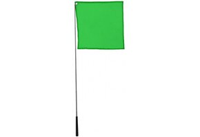 Hippo-Tonic Ethologisch Trainingsstok met Vlag - Groen