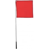 Hippo-Tonic Ethologisch Trainingsstok met Vlag - Rood