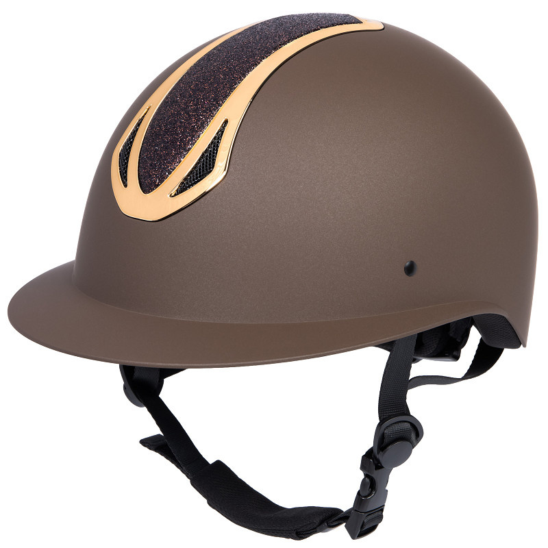 Harry's Horse Veiligheidscap Pro F1 Mat Sparkle - Bruin