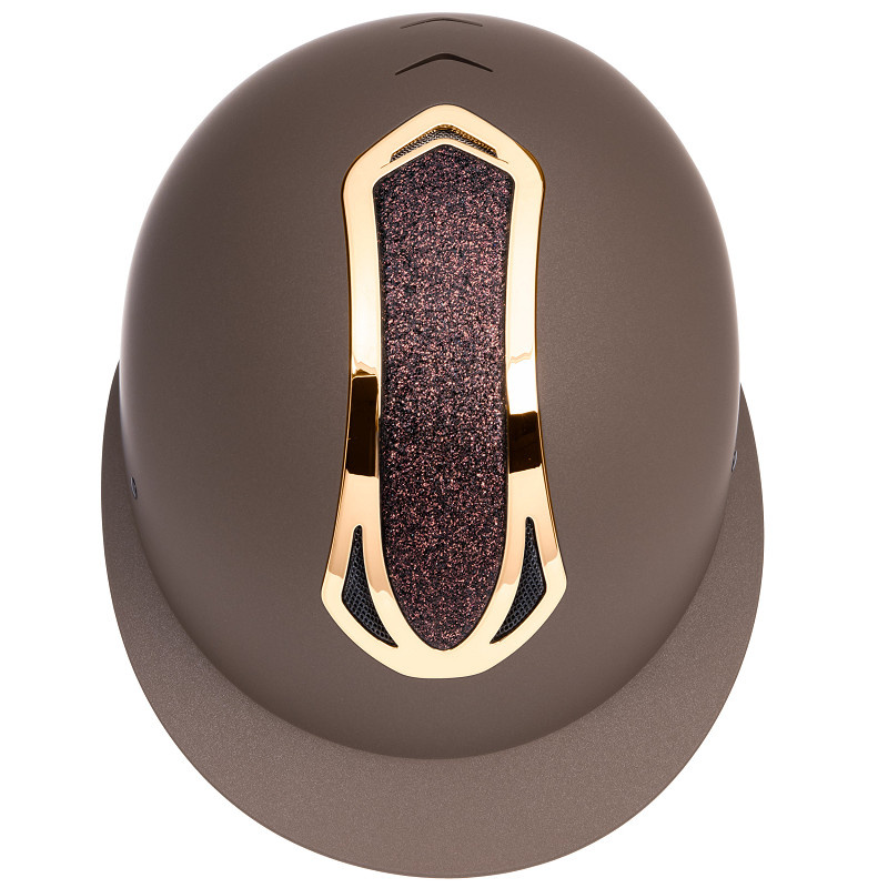Harry's Horse Veiligheidscap Pro F1 Mat Sparkle - Bruin