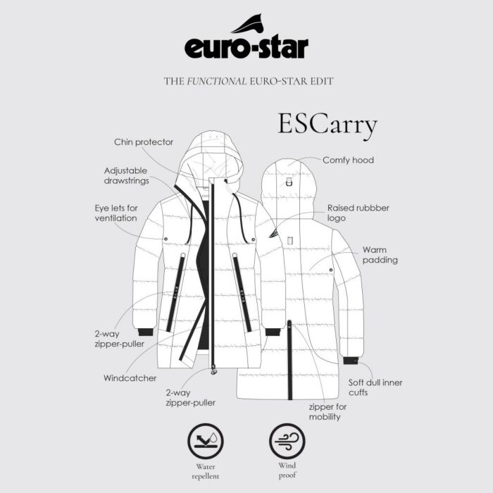 Euro-Star Dames rijjas Carry - Zwart