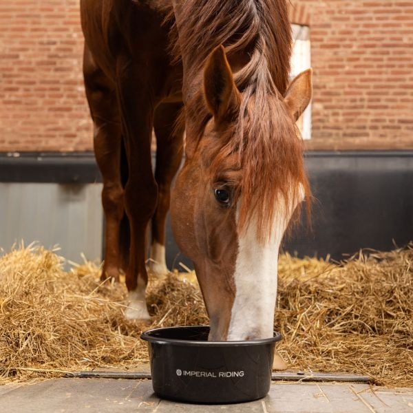 Imperial Riding Voerbak met Deksel 6 Liter - Zwart