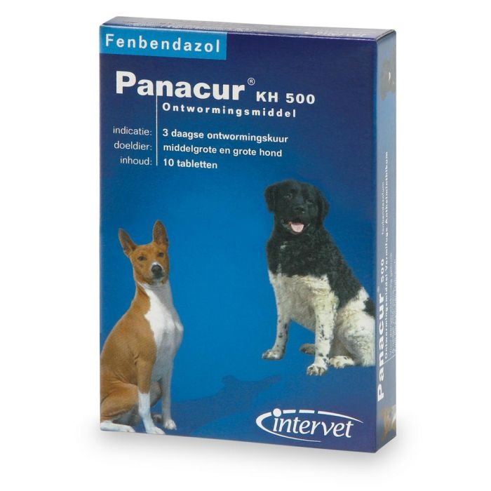 Panacur Ontwormingsmiddel K/H 250 mg - 10 Tabletten