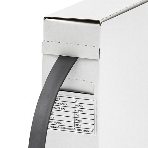 Kabelsopmaat.nl 3030020 Krimpkous 3,2/1,6 zwart dunwandig KOM-SHRINK  HQ BOX 15M