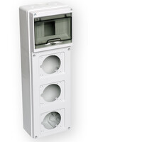 Wandverdeler ledig 440x135mm 6 modules / 3x uitsparing