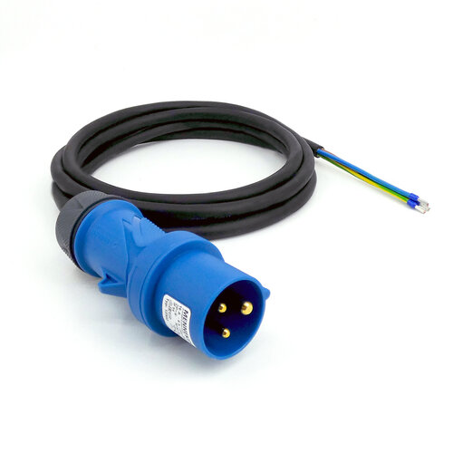 Kabelsopmaat.nl Aansluitkabel 1mtr CEE 3P 16A 3G2,5mm2 H07RN-F PRO Kabelsopmaat.nl Aansluitkabel 1mtr CEE 3P 16A 3G2,5mm2 H07RN-F PRO