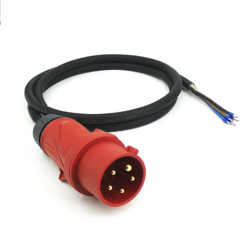 Kabelsopmaat.nl Aansluitkabel 3mtr CEE 5P 16A 5G2,5mm2 H07RN-F PRO Kabelsopmaat.nl Aansluitkabel 3mtr CEE 5P 16A 5G2,5mm2 H07RN-F PRO