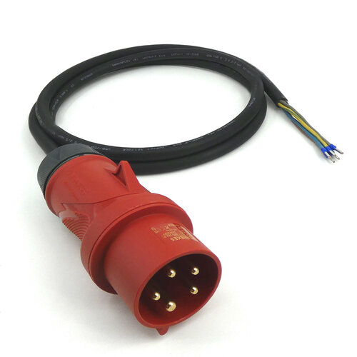 Kabelsopmaat.nl Aansluitkabel 2mtr CEE 5P 32A 5G2,5mm2 H07RN-F PRO Kabelsopmaat.nl Aansluitkabel 2mtr CEE 5P 32A 5G2,5mm2 H07RN-F PRO