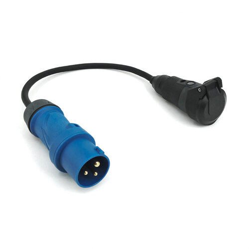 Kabelsopmaat.nl Verloopkabel CEE 3P contactstop > ABL PRO RA Koppeling 0,5mtr 3G2,5mm2 H07RN-F Kabelsopmaat.nl Verloopkabel CEE 3P contactstop > ABL PRO RA Koppeling 0,5mtr 3G2,5mm2 H07RN-F