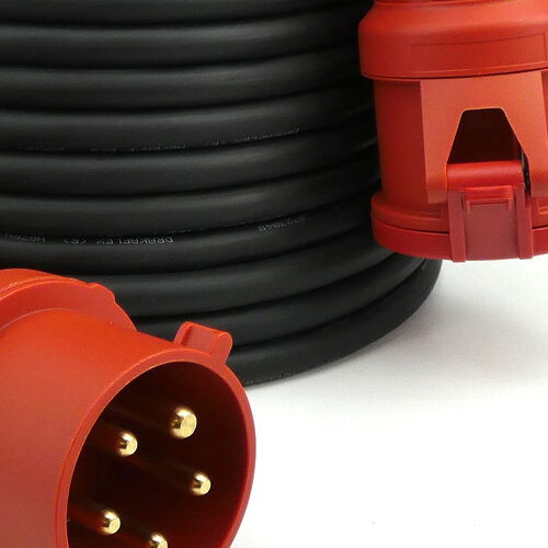 Kabelsopmaat.nl 10501025 CEE  32A 5P 10M Verlengkabel PRO 5G2,5mm2 H07RN-F