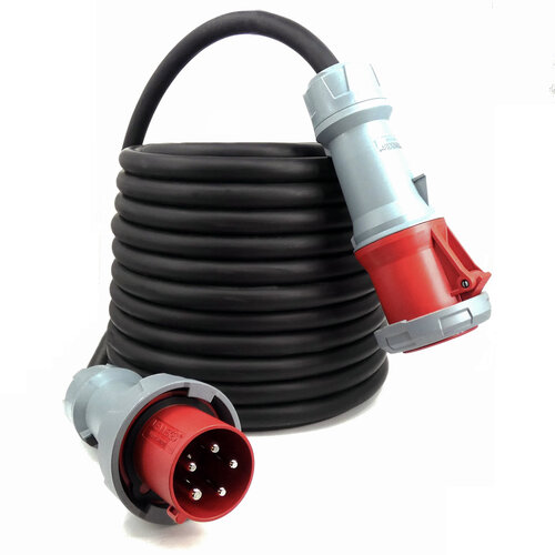 Kabelsopmaat.nl Verlengkabel CEE 63A 5P 50M 5G10mm2 H07RN-F PRO Kabelsopmaat.nl Verlengkabel CEE 63A 5P 50M 5G10mm2 H07RN-F PRO