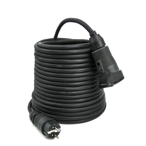 Kabelsopmaat.nl Verlengkabel Randaarde PRO 10mtr 3G2,5mm2 H07RN-F Kabelsopmaat.nl Verlengkabel Randaarde PRO 10mtr 3G2,5mm2 H07RN-F
