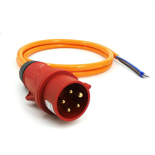 Kabelsopmaat.nl Aansluitkabel 3mtr CEE 5P 32A 5G2,5mm2 H07BQ-F PUR Kabelsopmaat.nl Aansluitkabel 3mtr CEE 5P 32A 5G2,5mm2 H07BQ-F PUR