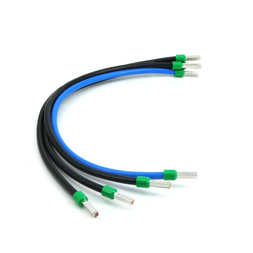 Kabelsopmaat.nl Groepenkast bedradingsset universeel 6mm2 0,5m 4P H07V2K Kabelsopmaat.nl Groepenkast bedradingsset universeel 6mm2 0,5m 4P H07V2K