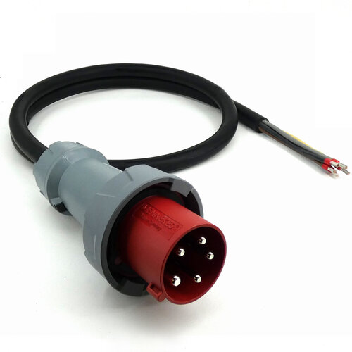 Kabelsopmaat.nl 1086005 Aansluitkabel CEE 5P 63A  PRO 5mtr 5G10mm2 H07RN-F